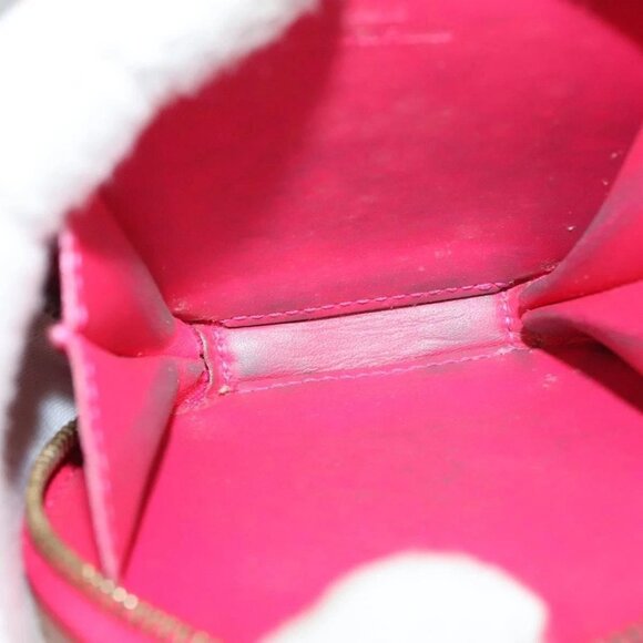LOUIS VUITTON Vernis Rose Porte Monnaie Chapeau Coin Purse - Picture 9 of 15